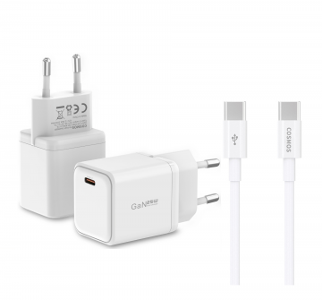 12cosmos 25w gan usb c snel oplader met usb c kabel   geschikt voor iphone snellader