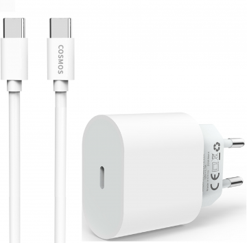 20W USB-C COSMOS geschikt voor Apple oplader usbc snellader iphone 15 iphone 16 lader