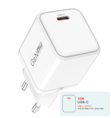 25cosmos 25w gan usb c snel oplader